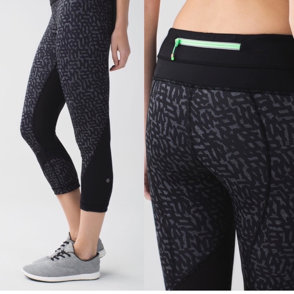 Lululemon Run:Inspire Crop II leggings. Size 6.